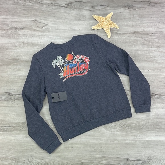 🔆HURLEY🔆 RETRO BEACH CRP CREW SWEATSHIRT - Picture 8 of 9